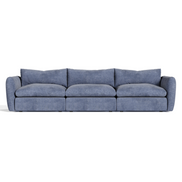 Kinsey - Modern Blue Fabric Modular Sectional Sofa-3-Piece Sectional - image 2