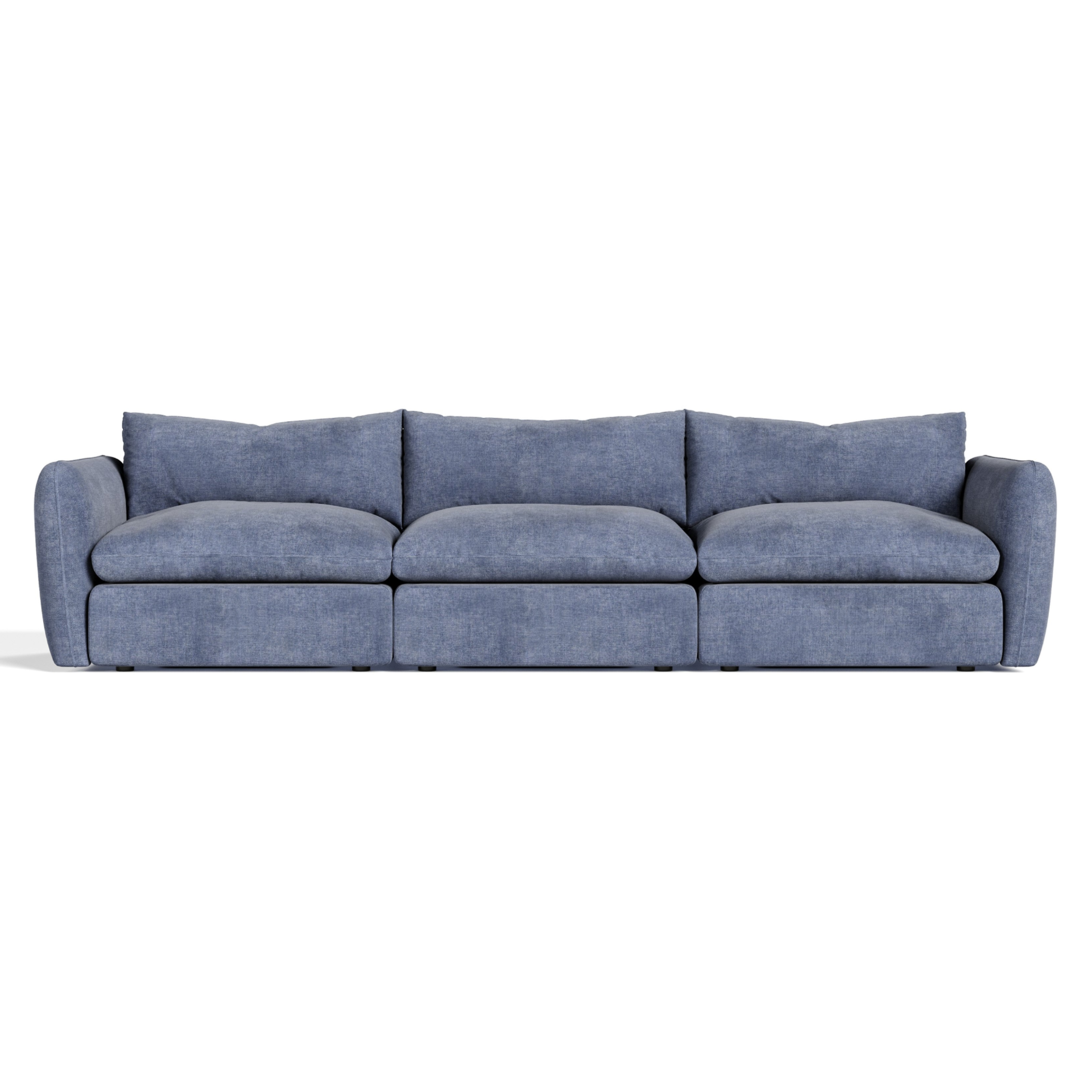Kinsey - Modern Blue Fabric Modular Sectional Sofa-3-Piece Sectional - image 2
