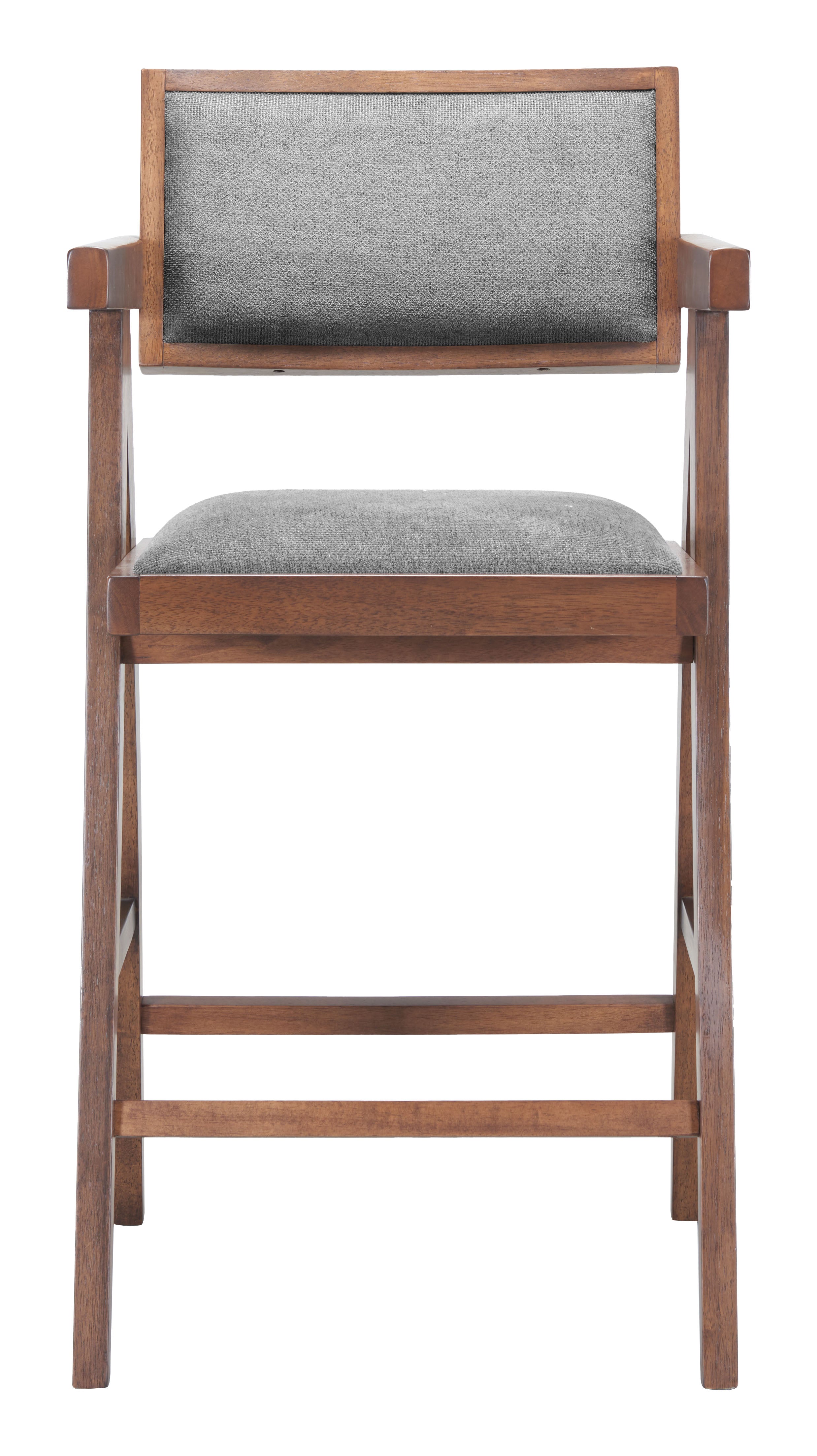 Delhi Counter Stool (Set of 2) Gray & Walnut