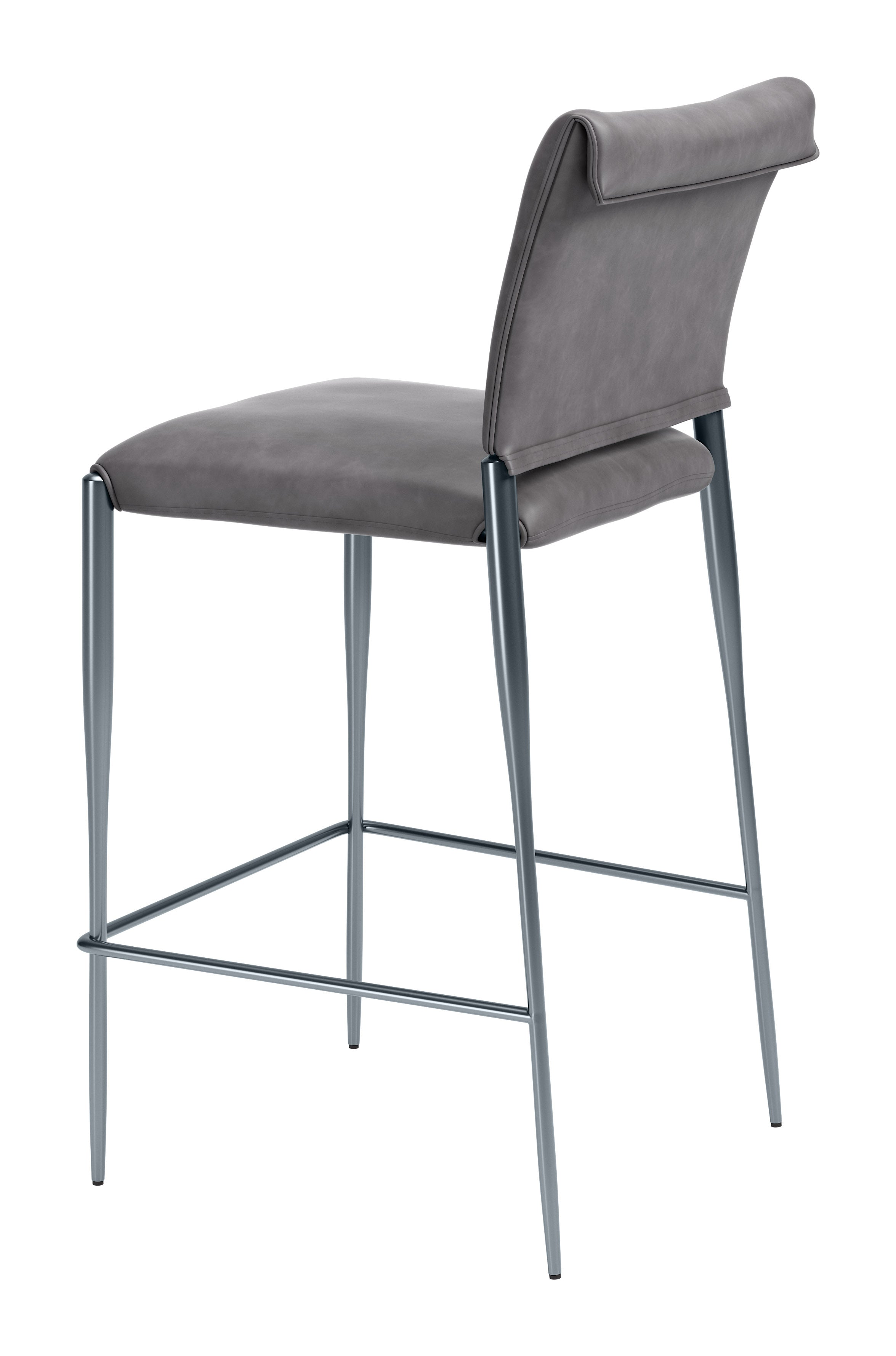 Freesia Barstool (Set of 2) Charcoal Gray