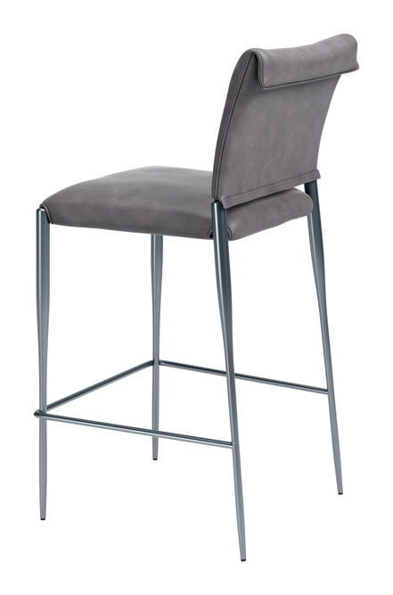 Freesia Barstool (Set of 2) Charcoal Gray