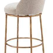 Nordhavn Swivel Barstool Beige & Gold