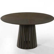 Weiss - Mid-Century Modern Wenge Round Dining Set
