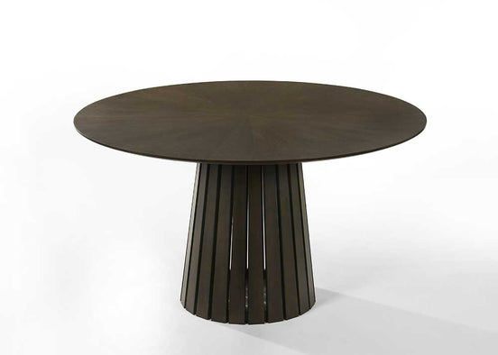 Weiss - Mid-Century Modern Wenge Round Dining Set