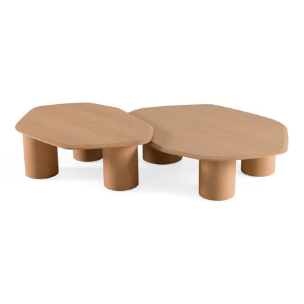 Seymour - Modern White Oak Coffee Table Set - image 2