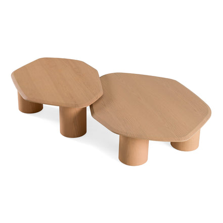 Seymour - Modern White Oak Coffee Table Set - image 3