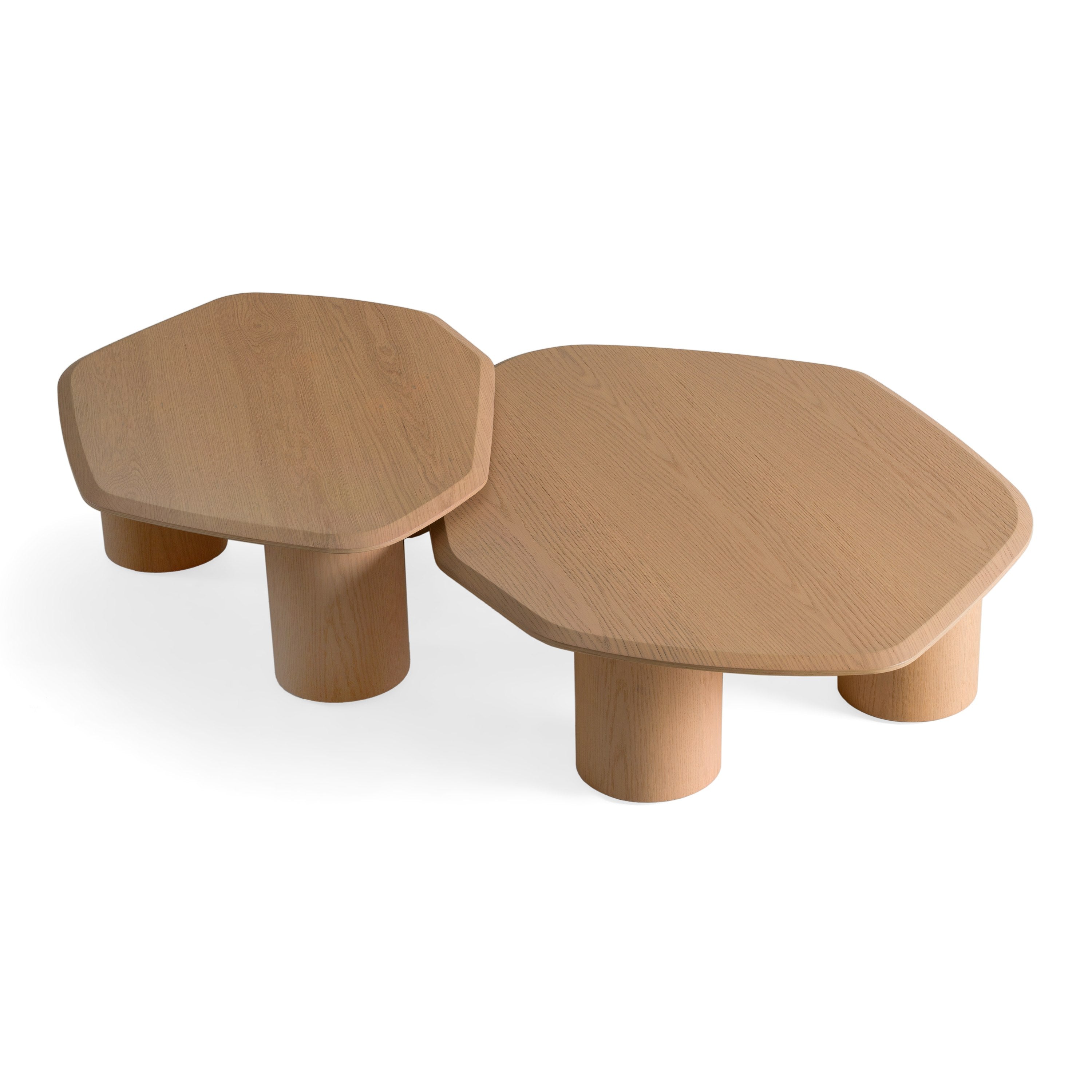Seymour - Modern White Oak Coffee Table Set - image 4