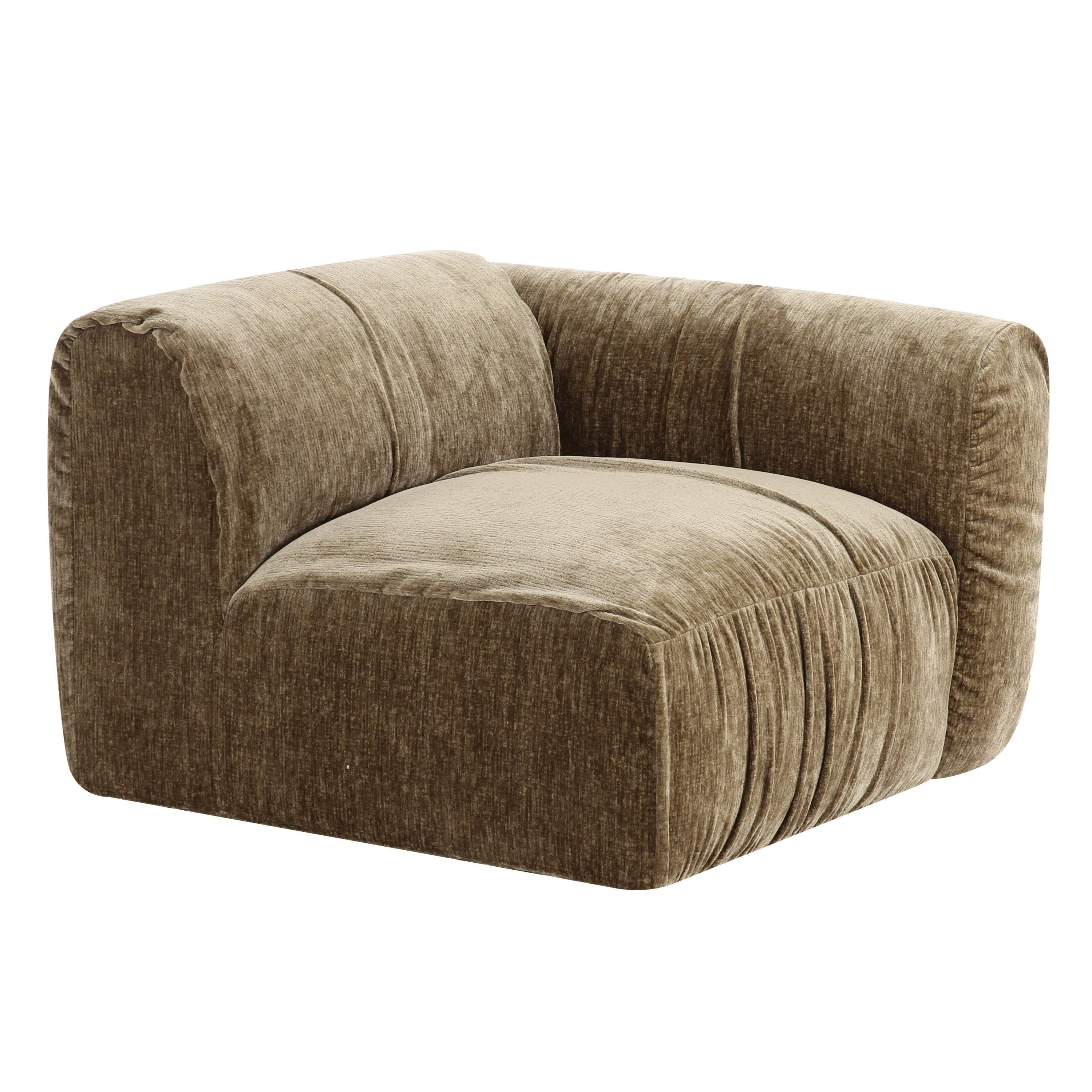 Siegal - Modern Olive Green Fabric Sofa - image 5