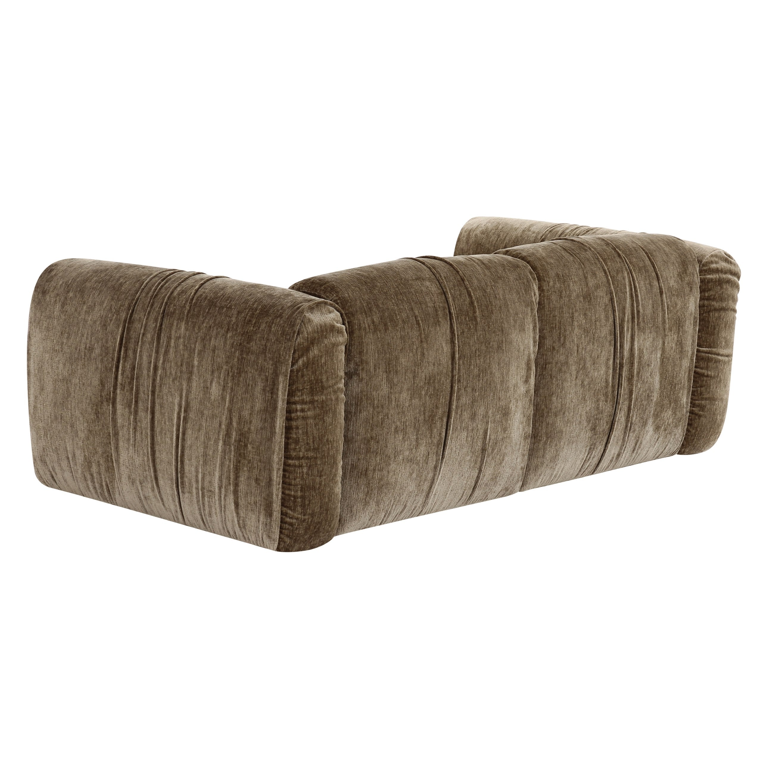 Siegal - Modern Olive Green Fabric Loveseat Sofa - image 2