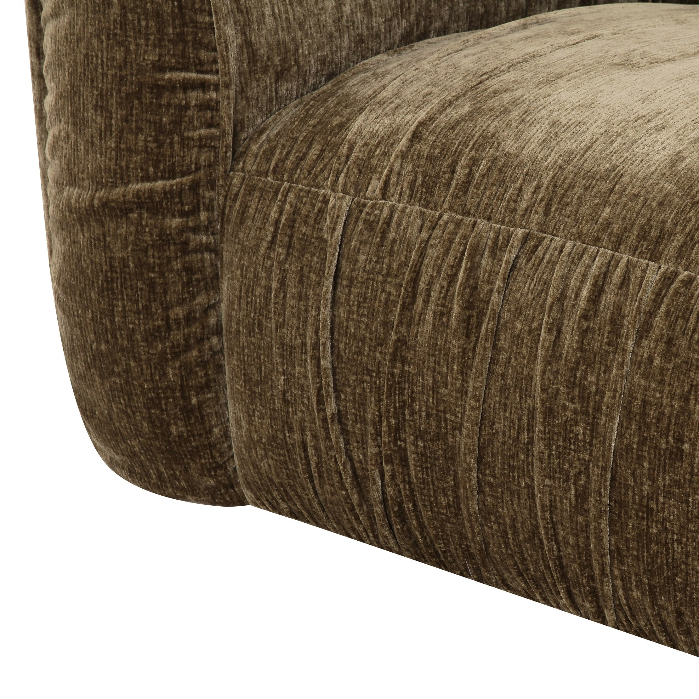 Siegal - Modern Olive Green Fabric Sofa - image 4