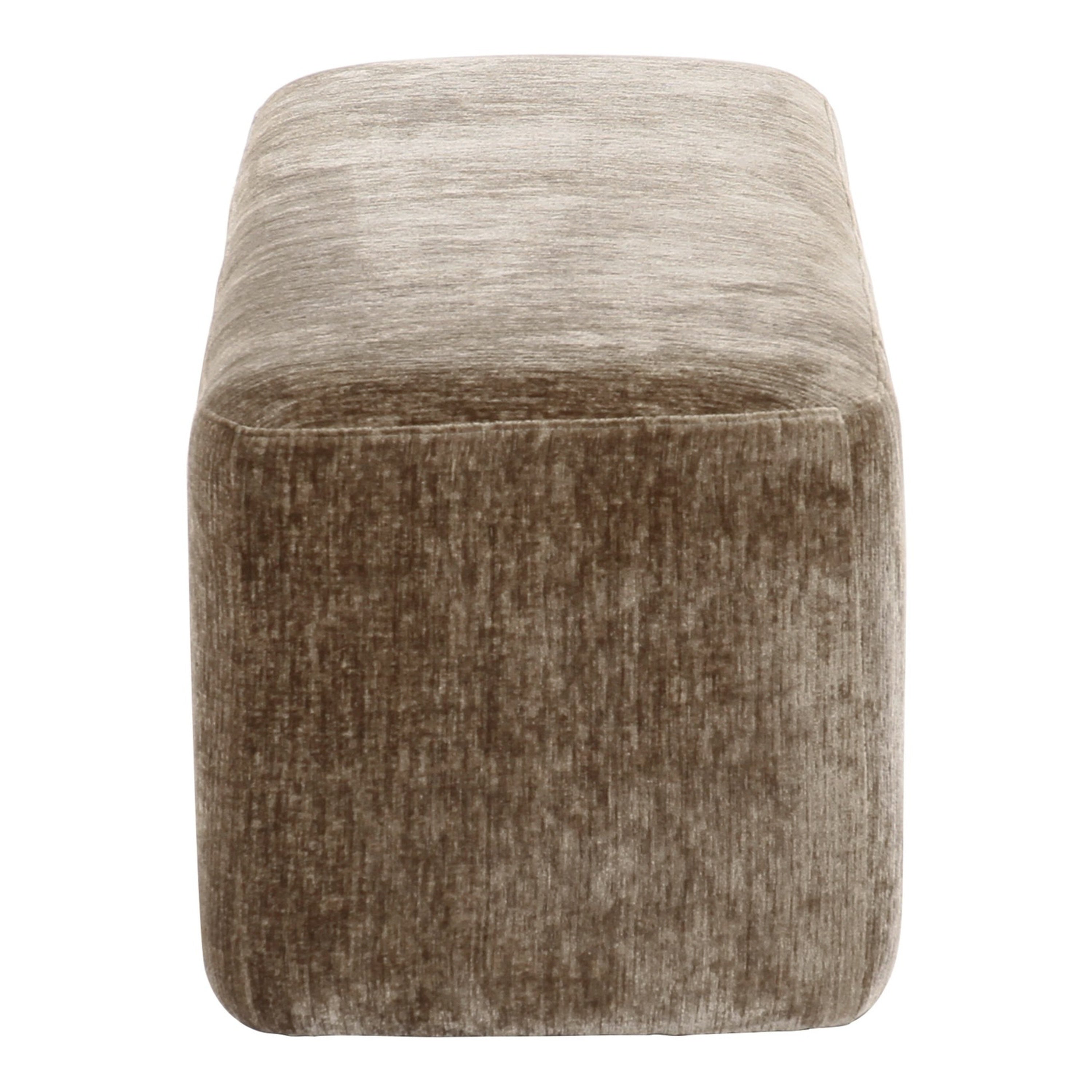Siegal - Modern Olive Green Fabric Bench - image 2