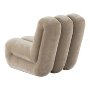 Archie - Modern Taupe Fabric Accent Chair + Ottoman - image 4