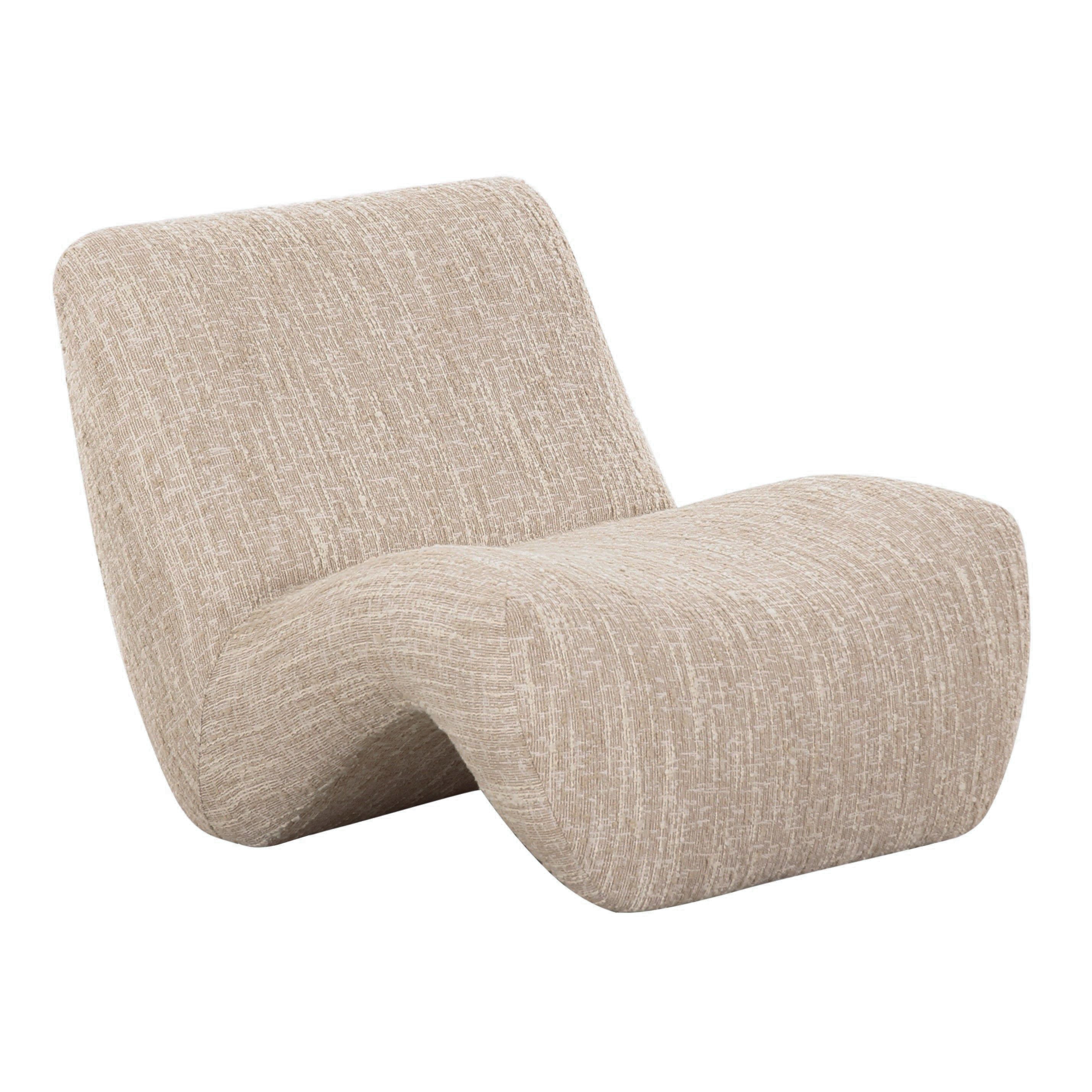 Spiro - Modern Beige Fabric Accent Chair - image 4