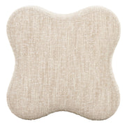 Spiro - Modern Beige Fabric Ottoman - image 2