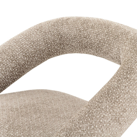 Tony - Modern Beige Fabric Swivel Accent Chair - image 3