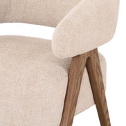 Brock - Mid-Century Modern Beige Fabric + Ash Accent Chair - image 3