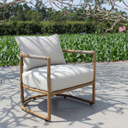 Malta - Outdoor Light Grey + Teak Sofa Set - image 2