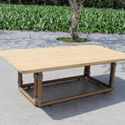 Malta - Outdoor Light Grey + Teak Sofa Set - image 3