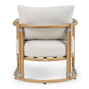 Malta - Outdoor Light Grey + Teak Sofa Set - image 5