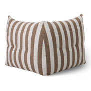Lanuza - Outdoor Brown + White Stripe Fabric Modular Corner Sofa Seat - image 5