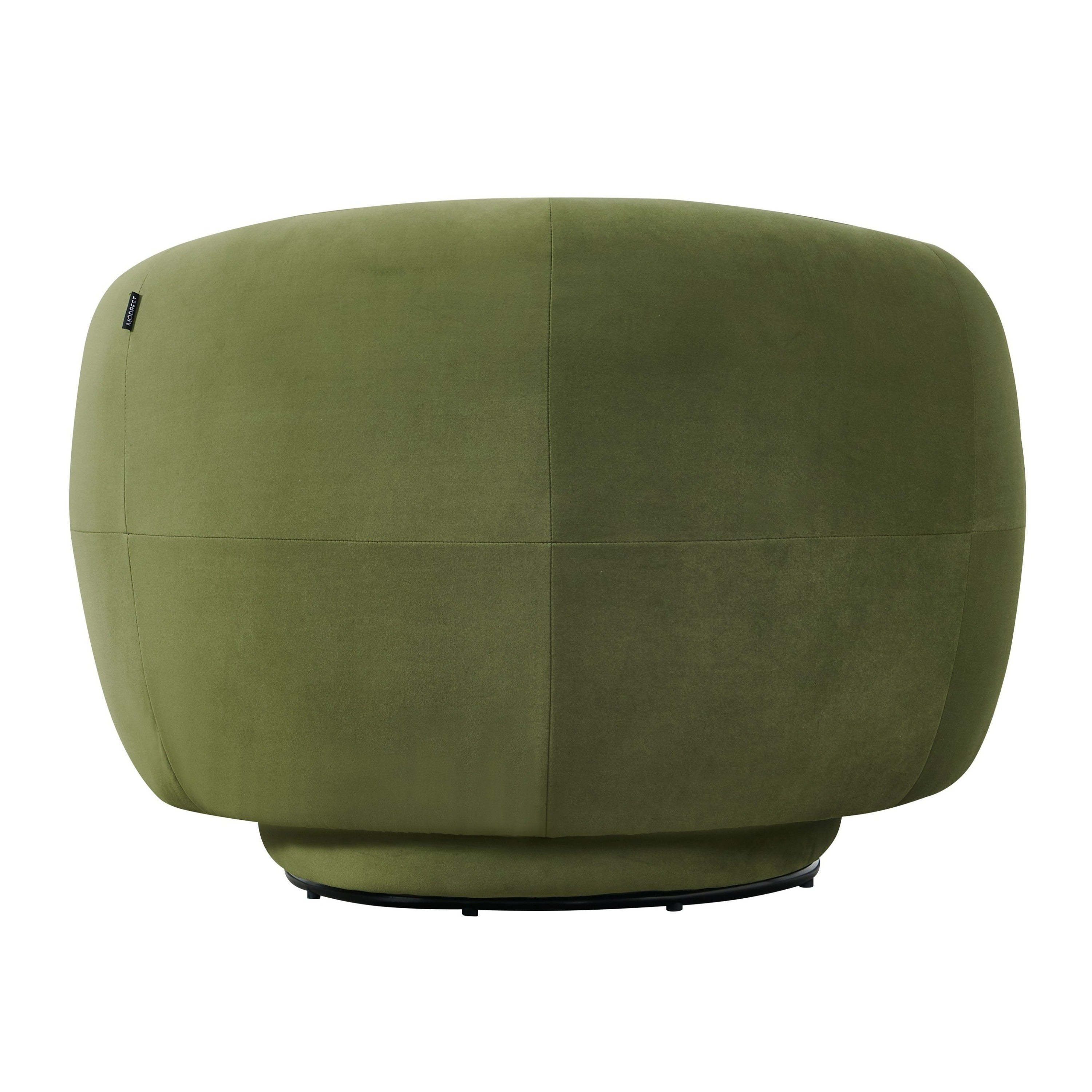 Andrew - Modern Green Fabric Swivel Accent Chair - image 3