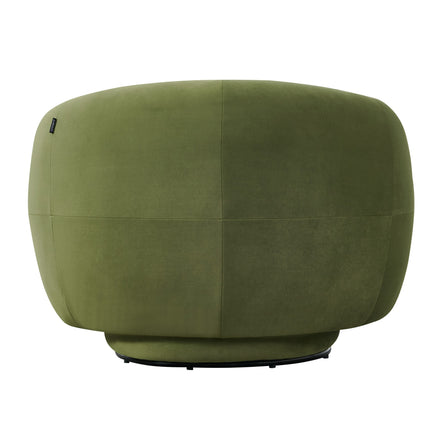 Andrew - Modern Green Fabric Swivel Accent Chair - image 3
