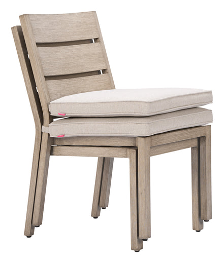 Reefline Armless Dining Chair (Set of 2) Gray