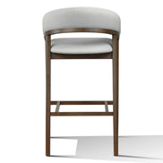 Truman - Mid-Century Modern Grey + Walnut Bar Chair (Set of 2) - image 2