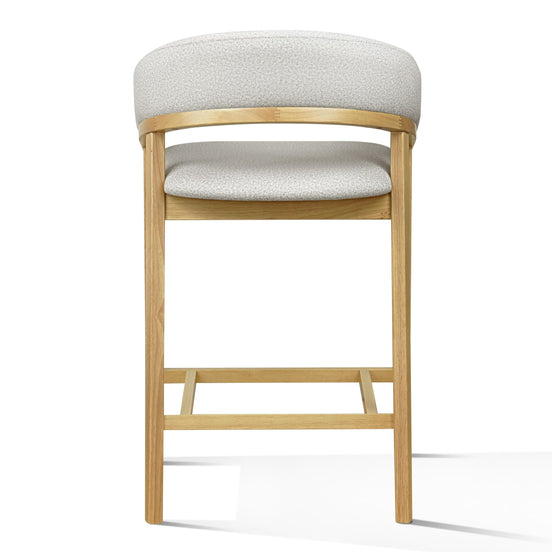 Truman - Mid-Century Modern Grey + Natural Oak Counter Chair (Set of 2) - image 2