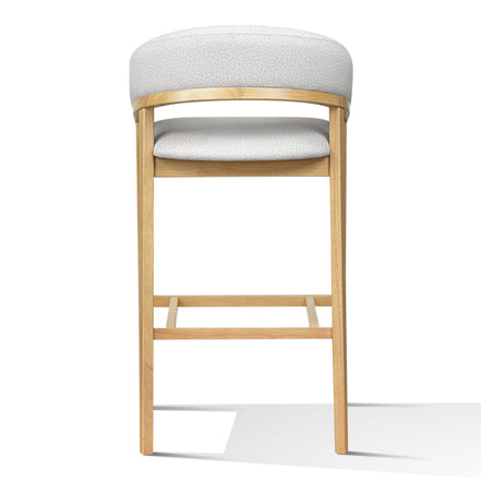 Truman - Mid-Century Modern Grey + Natural Oak Bar Chair (Set of 2) - image 2