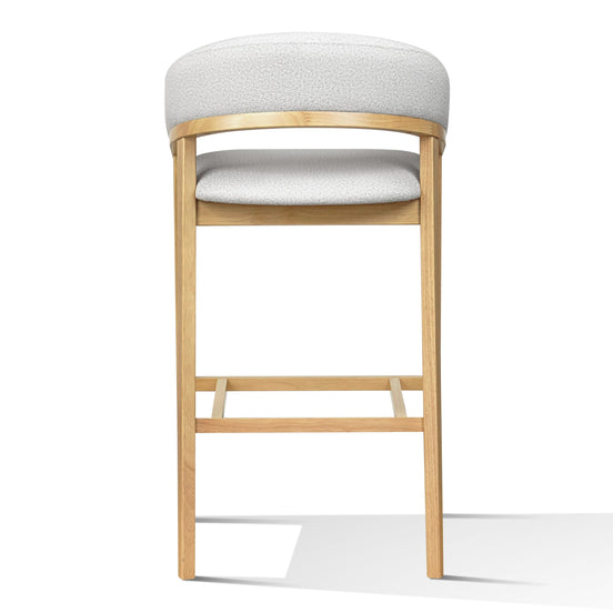 Truman - Mid-Century Modern Grey + Natural Oak Bar Chair (Set of 2) - image 2