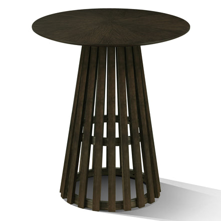 Weiss - Mid-Century Modern Wenge Round Bar Table