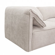 Gene - Modern Light Grey Fabric Modular Sectional Sofa-5-Piece Sectional - image 5