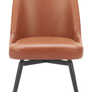 Keppel Swivel Dining Chair (Set of 2) Brown