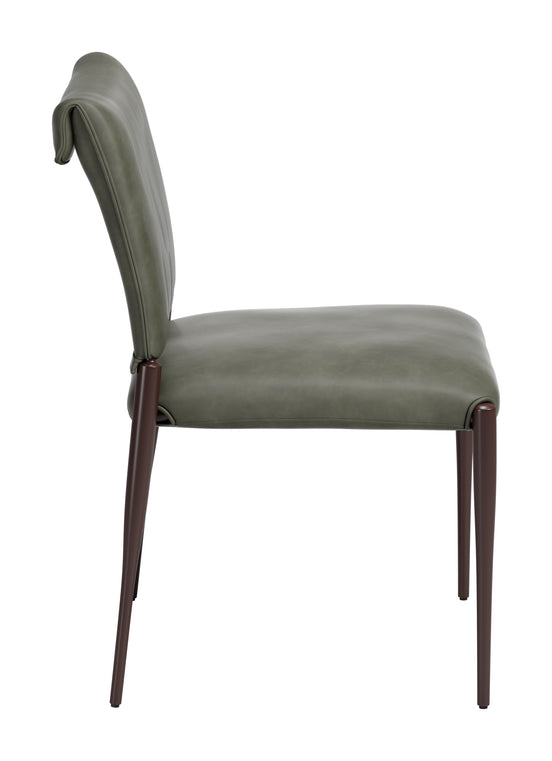 Freesia Dining Chair (Set of 2) Olive Green