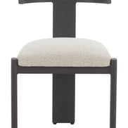 Tiana Dining Chair Black & Beige