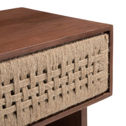 Amaria Nightstand Natural & Walnut