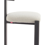 Tiana Dining Chair Black & Beige
