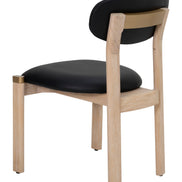 Rilou Dining Chair (Set of 2) Black & Natural