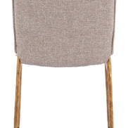 Nordvest Dining Chair Beige & Gold