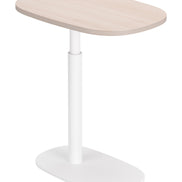 Buddy Adjustable Rotating Side Table Natural & White