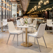 Alto Bistro Table White & Gold