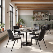 Desi Armless Dining Chair (Set of 2) Black