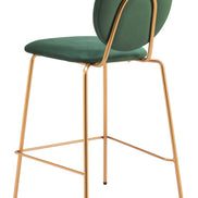 Odessa Counter Stool (Set of 2) Green & Gold