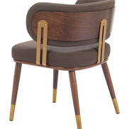Brew Dining Chair Brown & Walnut