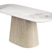 Nooka Dining Table White & Natural
