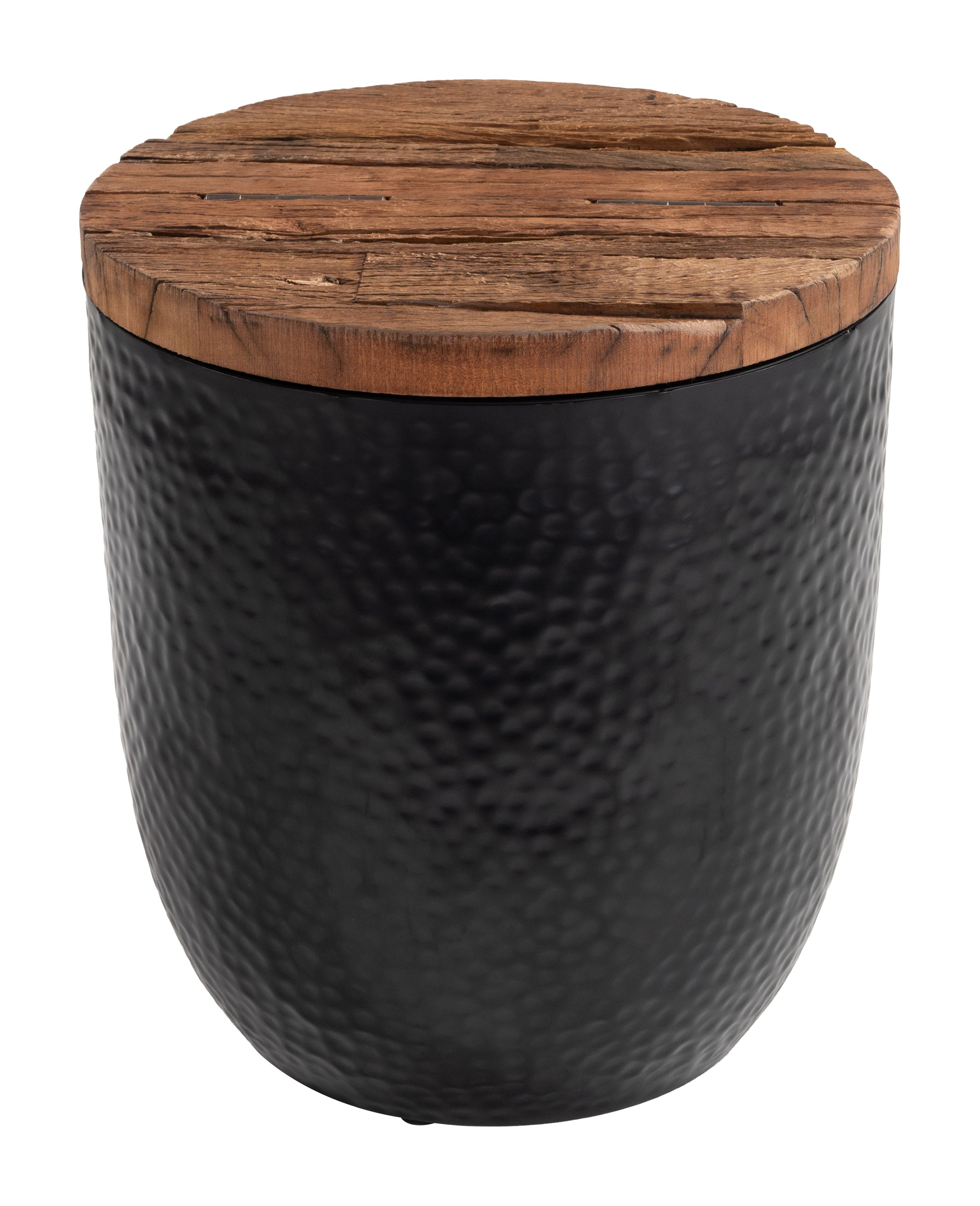 Duskan Storage Side Table Natural & Black