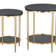 Koper Coffee Table Set (2-Piece) Black