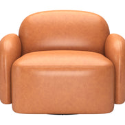 Cleo Swivel Chair Brown