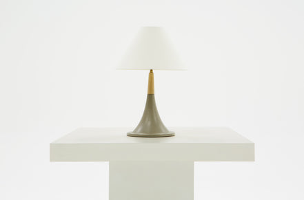 Nunez Modern Concrete & Oak Table Lamp - image 2